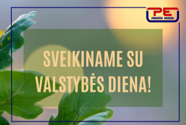Sveikiname su Valstybės diena!