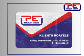 AB „Panevėžio energija“: vietoj popierinių sąskaitų – kliento kortelės 